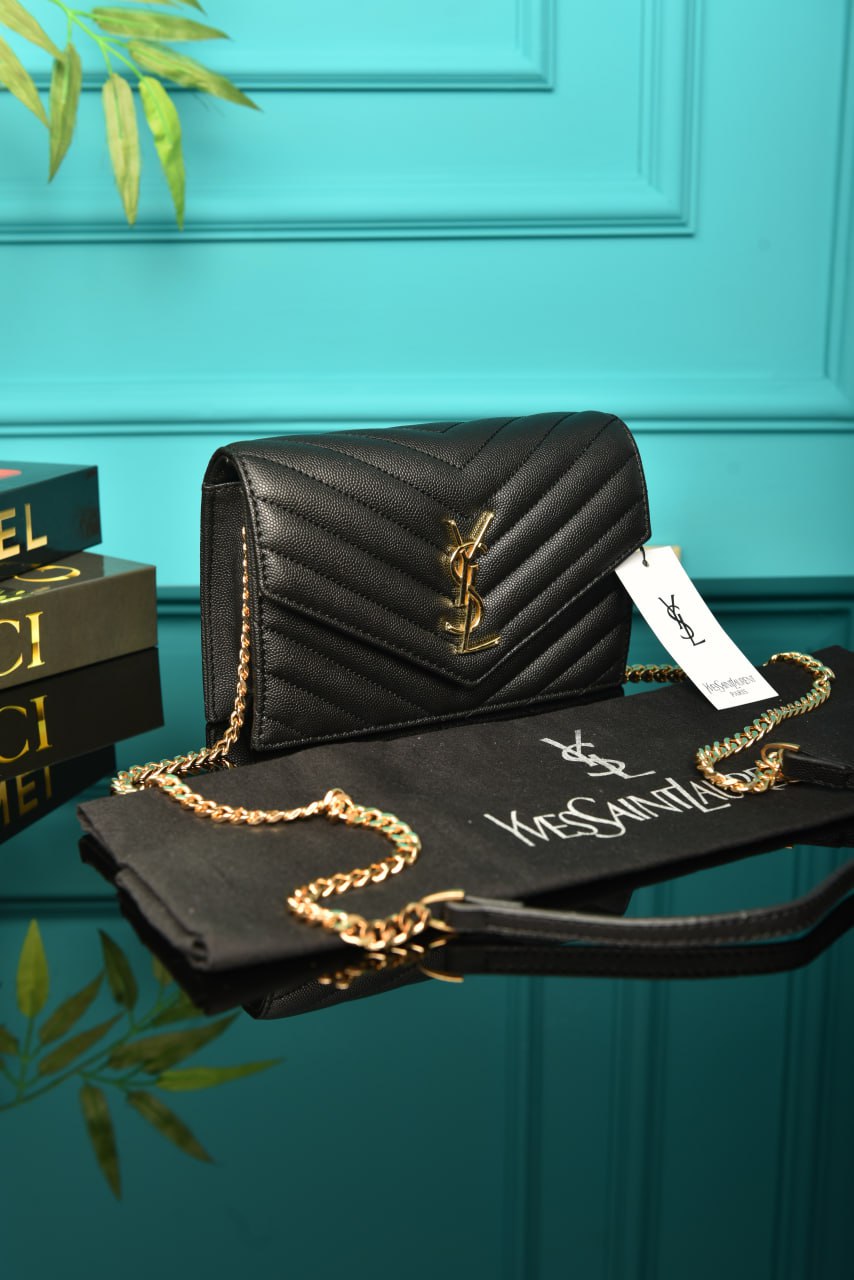 YSI - Cassandre Leather Wallet on Chain